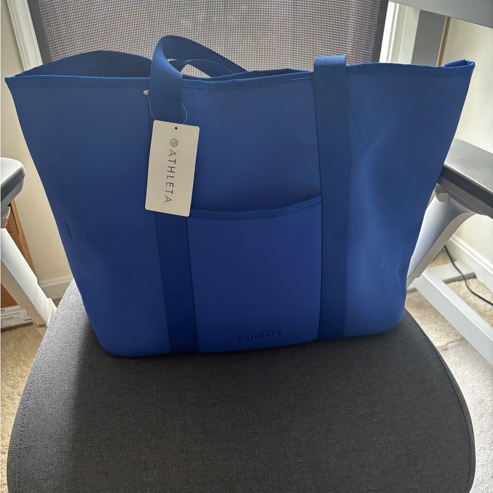 Athleta Vibrant Blue Tote Bag